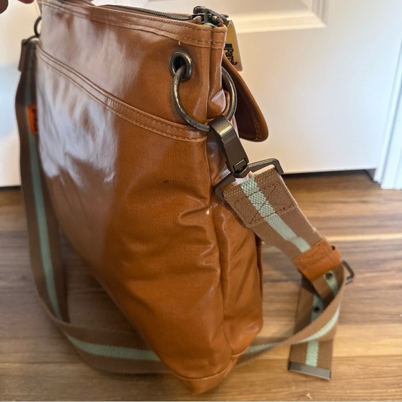 III Parcel Utility Messenger Crossbody Bag Purse Brown Tan P - Picture 6 of 12